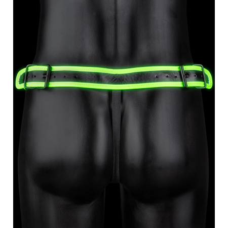 OUCH! Jockstrap with Buckle L/XL - Adjustable Glow-in-the-Dark Harness