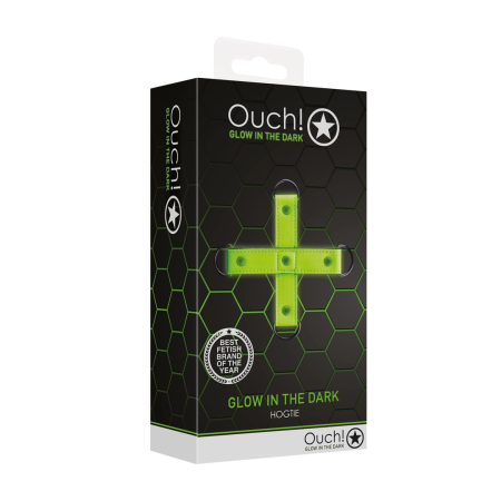 Ouch! Hogtie Restraint System Glow in the Dark Fluorescent Green