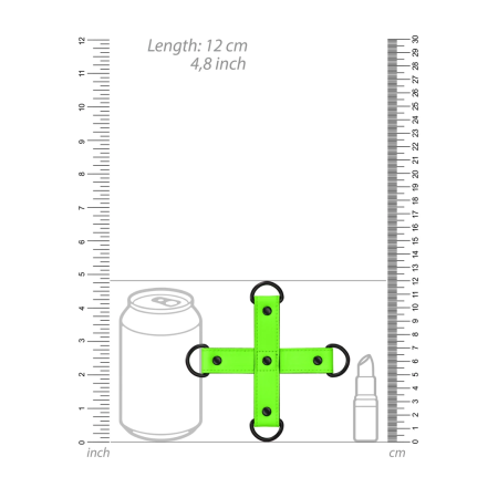 Ouch! Hogtie Restraint System Glow in the Dark Fluorescent Green