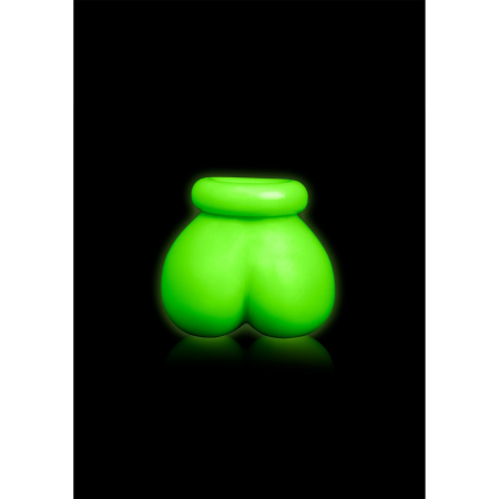 Ouch! Glow in the Dark Ball Gag Adjustable Neon Green Accessory