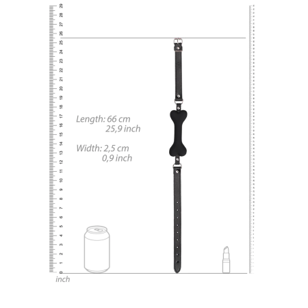 Ouch! Silicone Bone Gag - Medical Grade Flexible Model White
