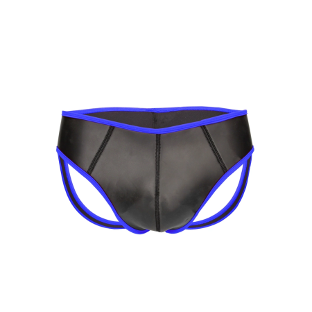 Ouch! Neoprene Jockstrap L/XL - Black, Adjustable Athletic Design