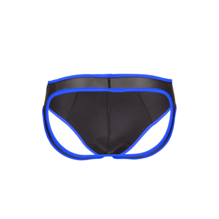 Ouch! Neoprene Jockstrap L/XL - Black, Adjustable Athletic Design