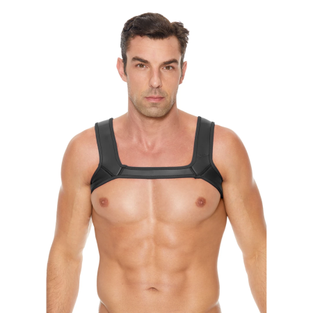 Ouch! Neoprene Chest Harness L/XL - Adjustable Black Straps