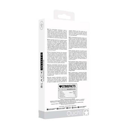 Ouch! Stretchable Shiny Hood Comfortable Lightweight Mask Black