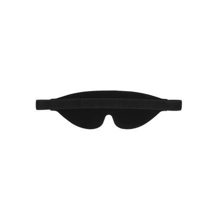 OUCH Bonded Leather Eye Mask - Red Lettering, Adjustable Strap
