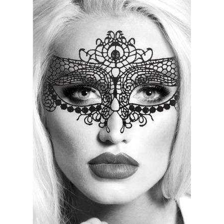 OUCH! Queen Series Lace Mask - Black, Lightweight, Eco-Friendly Design