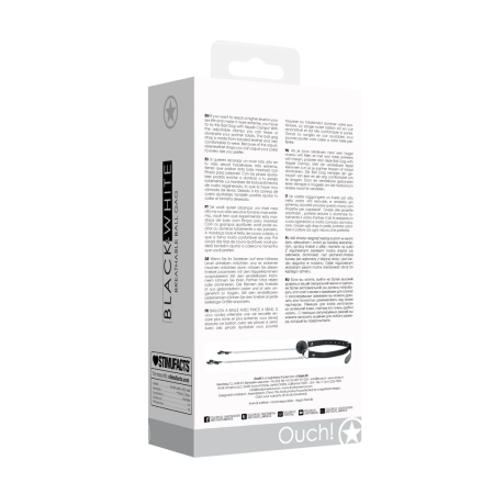 EasyToys Breathable Ball Gag & Adjustable Nipple Clamp System, Black