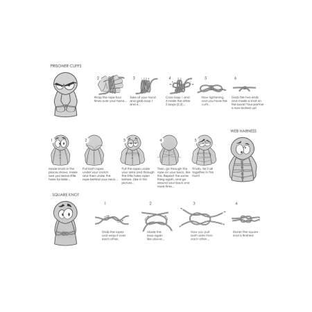 OUCH! Japanese Rope 10m - Soft Silky Bondage Cord Black