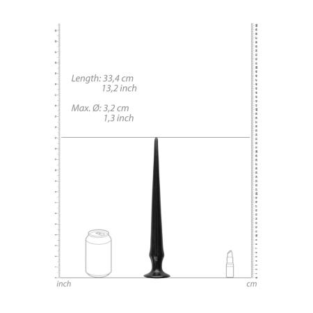 Ass Spike Model 13 - 34 cm Intimate Stimulation Device, Black