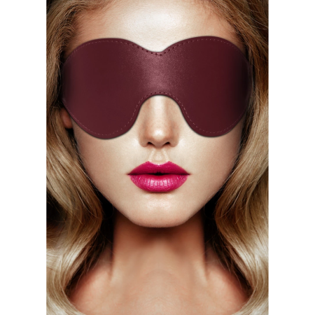 Ouch Halo Luxury Eye Mask - Elegant Faux Leather with Gold Accents