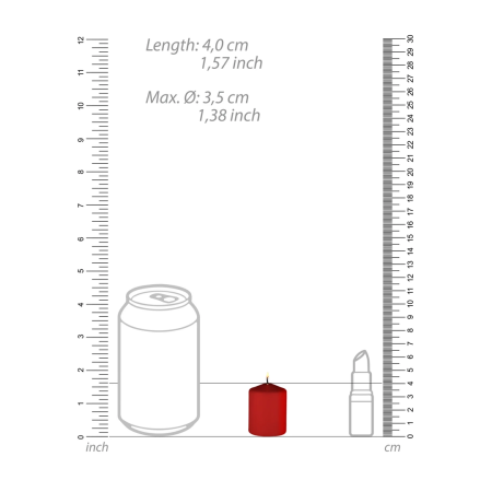 Tease Candles Sinful Set Red 4-Pack Low-Temperature Massage Candles