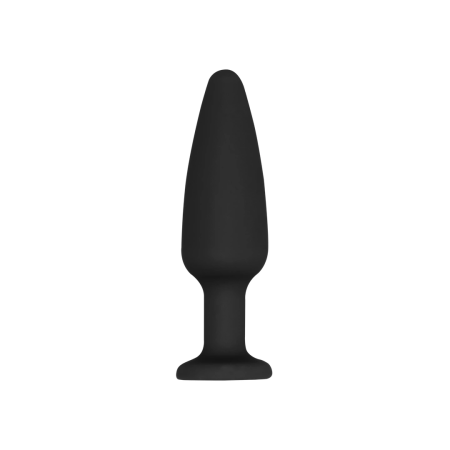 Sinner Gear Silicone Intimate Cone Plug with Diamond Base Black