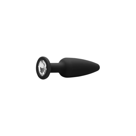Sinner Gear Silicone Intimate Cone Plug with Diamond Base Black