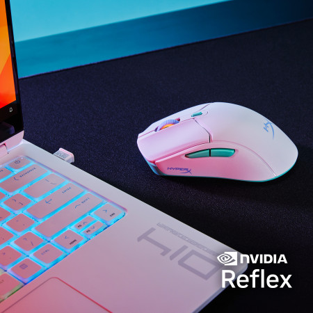 HyperX Pulsefire Haste 2 Core žaidimų pelė (balta / žalia / violetinė)