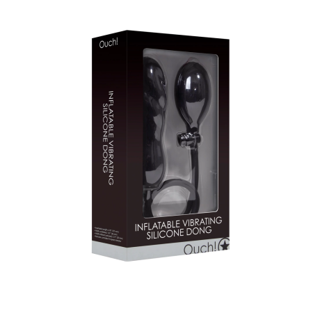 Shots Inflatable Silicone Twist Intimate Expansion Device Black