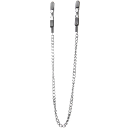 Ouch! Adjustable Stainless Steel Nipple Clamps with Chain