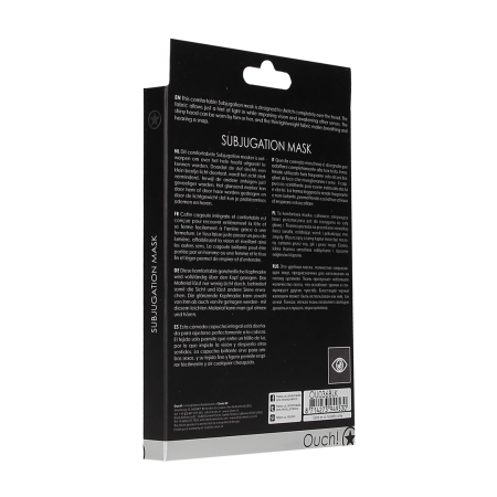 Ouch! Stretchable Hood Mask Black Lightweight Breathable Unisex