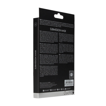 Ouch! Submission Mask Flexible Stretch Black Hood Unisex Lightweight