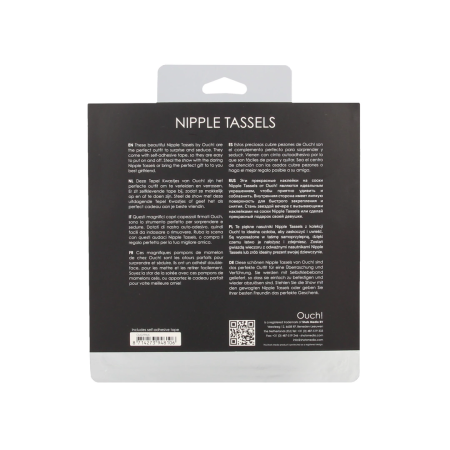 Ouch! Heart-Shaped Self-Adhesive Decorative Tassels - Red, Reusable