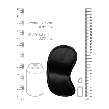 Sinner Gear Soft Eye Mask Black - Comfortable Sleep & Relaxation Accessory