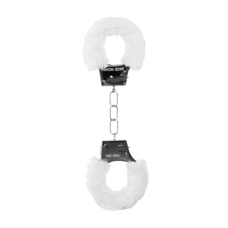Ouch! Beginner’s Furry Handcuffs - Soft Plush, Adjustable, Black