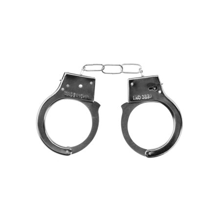 Ouch! Beginner's Metal Handcuffs with Quick-Release System, Silver