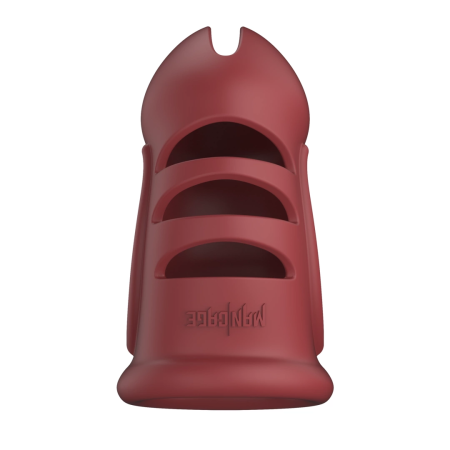 ManCage Model 28 Ultra Soft Silicone Chastity System Black