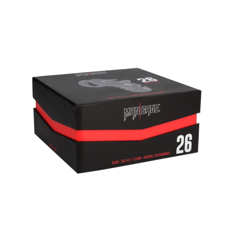 ManCage Model 26 Intimate Control Device 11.5 cm Black Polycarbonate