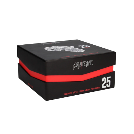 Man|Cage Model 25 Intimate Control Device 9 cm Transparent Polycarbonate
