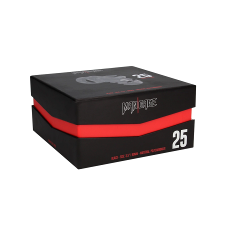 ManCage Model 25 Chastity System 3.5'' (9 cm) Black Polycarbonate