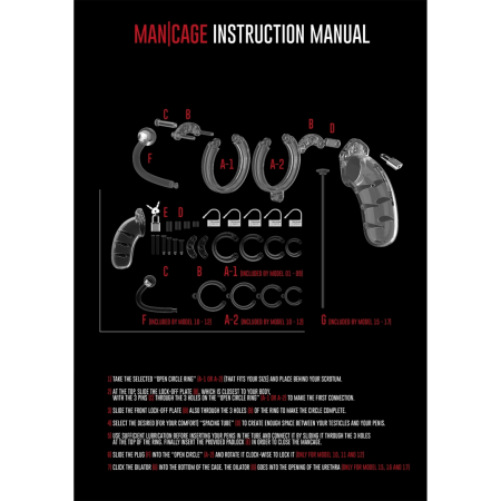 Shots Model 16 Silicone Chastity Cage with Urethral Dilator 11.5 cm