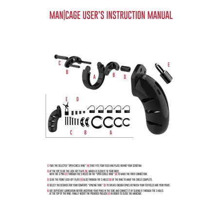 ManCage Model 05 Chastity System 14 cm Lightweight Polycarbonate