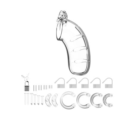 Man|Cage Model 03 Polycarbonate Chastity System, 11.5 cm, Black