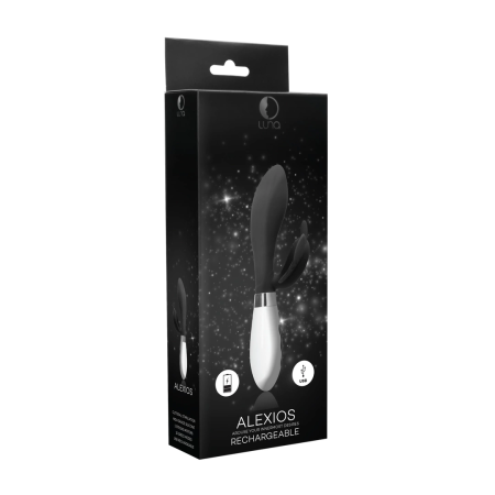 Luna by Shots Alexios Rechargeable Silicone Vibrator, 21.2 cm, Purple