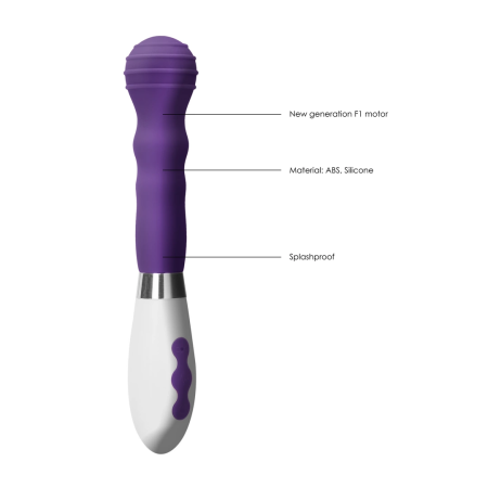 Luna by Shots Alida Rechargeable Silicone Massager 10 Modes Purple