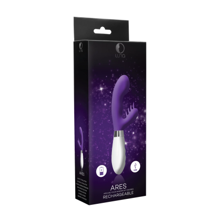 Shots Ares Rechargeable Intimate Massager, Dual Motors, 21.2 cm