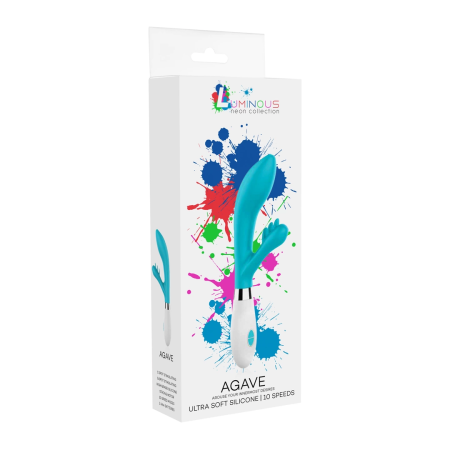 Agave Multifunctional Intimate Vibrator 10-Speed Silicone 23.1cm Purple