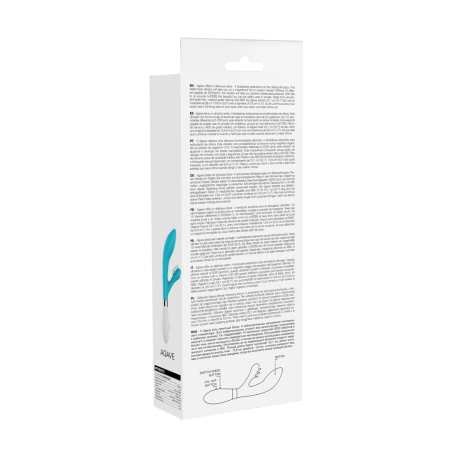 Agave Multifunctional Intimate Vibrator 10-Speed Silicone 23.1cm Purple