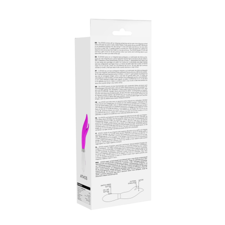 Athos Silicone Dual-Action Vibrator with Precision Clitoral Stimulator 22cm