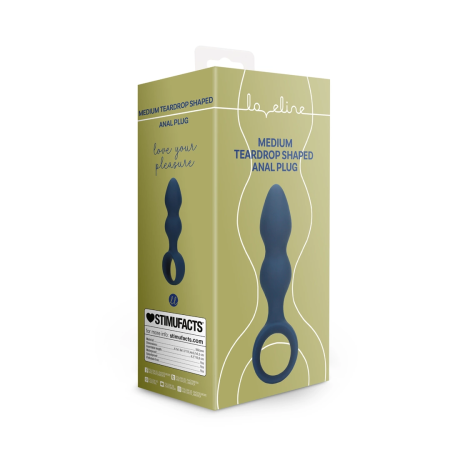 Loveline Teardrop Medium Anal Plug Baltic Blue - Ergonomic Silicone Design