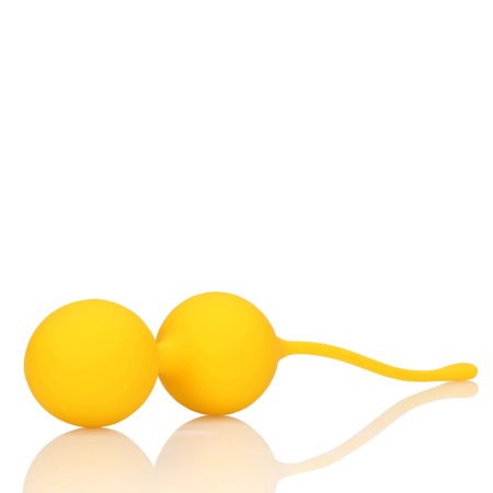 Loveline Carambola Silicone Pelvic Floor Training Balls Set Yellow