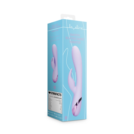 Loveline Smooth Silicone Rabbit Vibrator Digital Lavender Dual Action