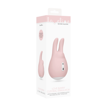 Love Bunny Intimate Mini Massager Silicone USB Rechargeable Pink