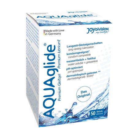 AQUAglide Neutral Water-Based Lubricant 50 Sachets x 3 ml Medical Formula