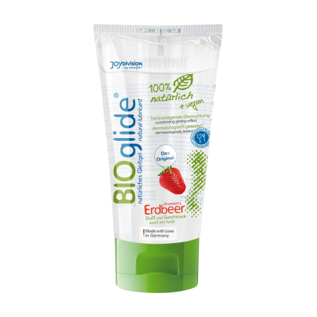 BIOglide Vegan Lubricant Strawberry Aroma 80 ml - Natural Plant-Based Formula