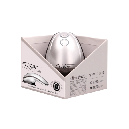 Twitch Intimate Suction & Vibration Device, Hands-Free, Compact Design