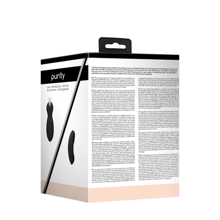 PURITY Dual Wireless Vibrating Set - Silicone, USB Rechargeable, Black