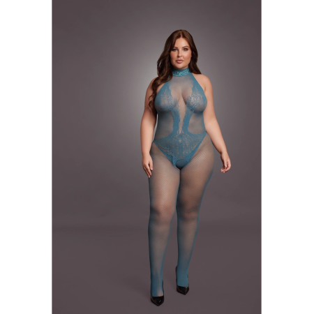 Shots Le Desir Plus Bodystocking Lace & Fishnet Queen Size XL-4XL