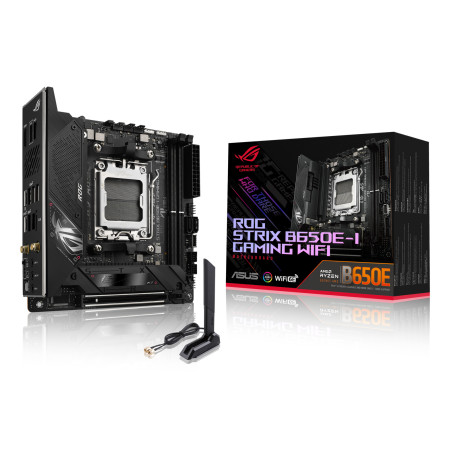 ASUS ROG STRIX B650E-I GAMING WIFI AMD B650 AM5 lizdas mini ITX